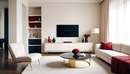 Photo interior modern design room 3d illustration
