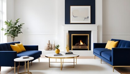 Photo interior modern design room 3d illustration