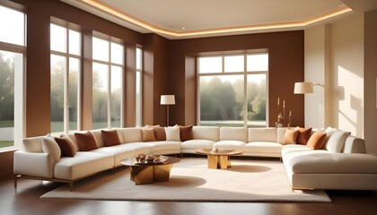 Fototapeta premium Photo interior modern design room 3d illustration