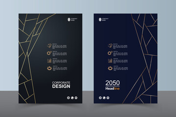 Modern Layout Flyer. Corporate Book Cover Design, EPS Vector Template. Can be Adapt to Brochure, Annual Report, Magazine, Business Presentation, Poster, flyer, Banner, Website

