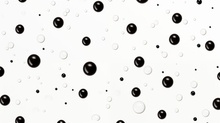 Black Ink and Water Drops on White Background, Abstract Image, Texture, Pattern Background, Wallpaper, Background, Cell Phone Cover and Screen, Smartphone, Computer, Laptop, 9:16 and 16:9 Format - PNG