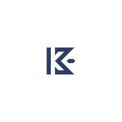 K  TECHNOLOGY   logo design template