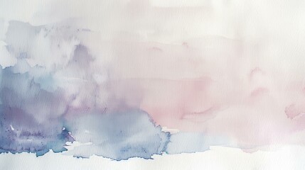 Abstract watercolor wash in blue and pink. Soft blue and pink watercolor wash background, abstract painted texture perfect for designs with a calm and elegant feel