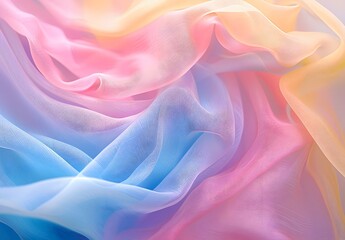 Obraz premium Abstract Blurred Pastel Fabric Photography