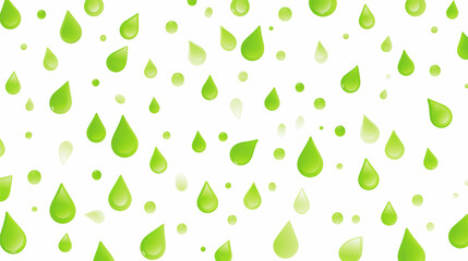 Green Paint and Water Drops on White Background, Abstract Image, Texture, Pattern Background, Wallpaper, Background, Cell Phone Cover and Screen, Smartphone, Computer, Laptop, 9:16 and 16:9 Format - P