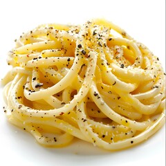 Spaghetti with cheese and pepper