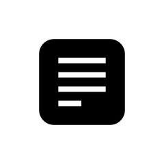 list icon sign, file document icon. lists note icons - paper report sign, documents notes icons button in filled style for apps and website