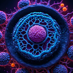 Intricate cell structure - not real