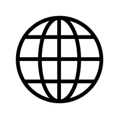world, globe, internet - vector icon