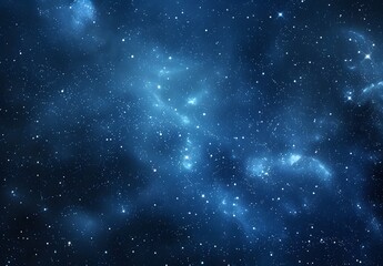 Fototapeta premium Dark Blue Starry Night Sky with Milky Way