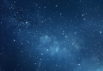 Obraz premium Hyperrealistic Starry Night Sky Deep Blue Background