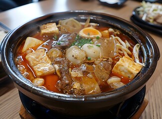Spicy Hot Pot with Beef and Tofu