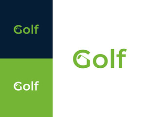 Golf logo. Golf club icon logo design illustration. Golf logo design inspiration.