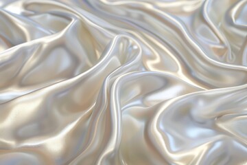 Fototapeta premium A smooth, pearlescent surface with a gentle wave pattern