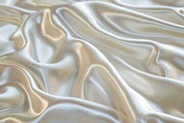 Obraz premium A smooth, pearlescent surface with a gentle wave pattern