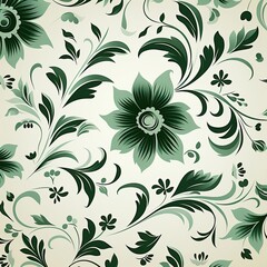 Fototapeta premium Pattern seamless floral vector design