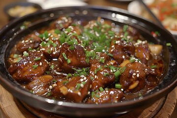 Braised Pork Ribs in a Clay Pot