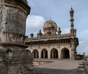 Tomb of Ibrahim Rauza in Bijapur, also called Ali Rauza. India.