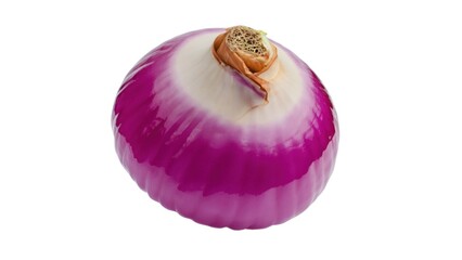 Onions on white background