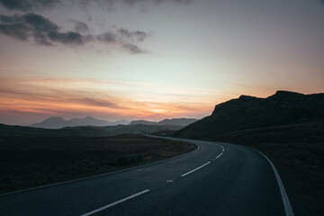 Snowdonia National Park Sunset Over the Mountains