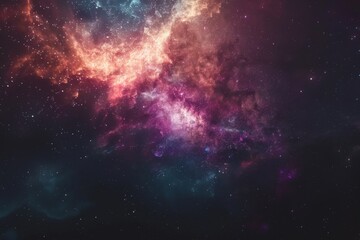 Universe abstract background, colorful space galaxy clouds nebula, stary cosmos, universe wallpaper