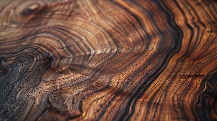 Naklejka premium Close-up of Richly Colored Wood Grain