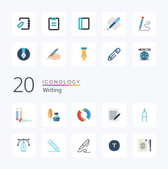 Set of outline icons related to content creation, media. Linear icon collection. Editable stroke. Vector illustration