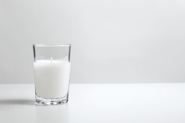 white candle in white background