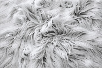 close up of white fur