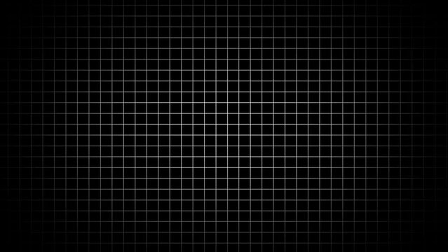 Grid Flat ZOOM IN- Dynamic Visual Elements Overlay Pan for Creative Projects - black and white grid 4K
