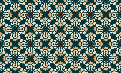 Vector damask seamless pattern background. Classical old fashioned damask ornament, royal victorian seamless texture for wallpapers, textile, wrapping