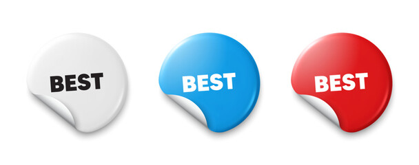 Best promotion tag. Price tag sticker with offer message. Special offer Sale sign. Advertising Discounts symbol. Sticker tag banners. Discount label badge. Vector