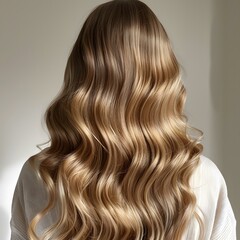 Naklejka premium Wavy Blonde Hair