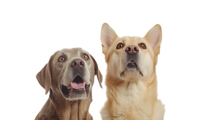 Obraz premium Whimsical Cat and Dog Interaction