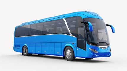 Stylish Modern Bus for Travel Advertising