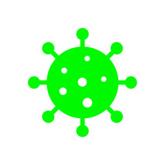 Virus icon with simple and modern design