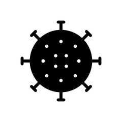 Virus icon with simple and modern design