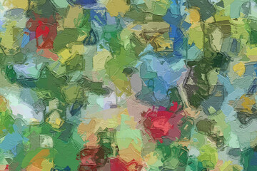The abstract beauty of oil paintings and various flowers, cats, dogs, birds, lotus leaves, lotus flowers, and chrysanthemums