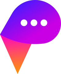 p letter chat logo design