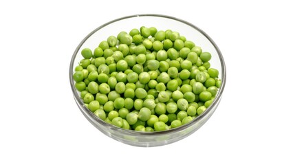 Snap peas on white background