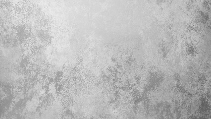 A grey wall with a lot of cracks and holes. The wall is made of concrete and has a rough texture