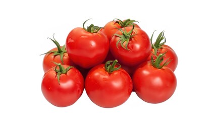 Tomato on white background