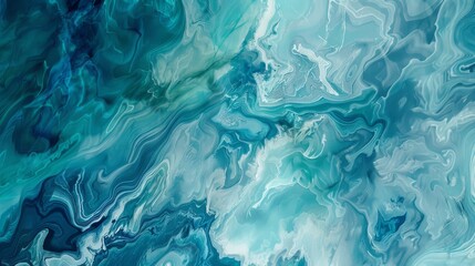 Obraz premium Abstract Swirling Blue and White Marble Texture