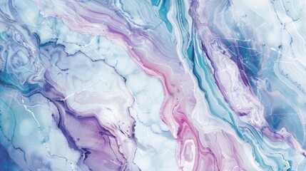 Fototapeta premium Abstract Swirling Marble Texture in Blues and Purples