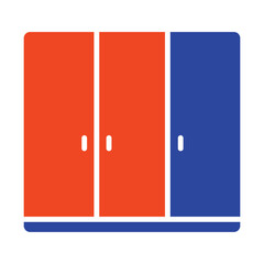 Cupboard vector icon. Furniture sign