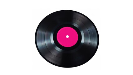 Obraz premium Vinyl record on white background