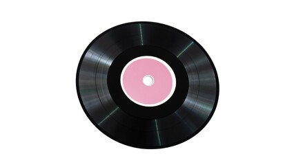 Fototapeta premium Vinyl record on white background
