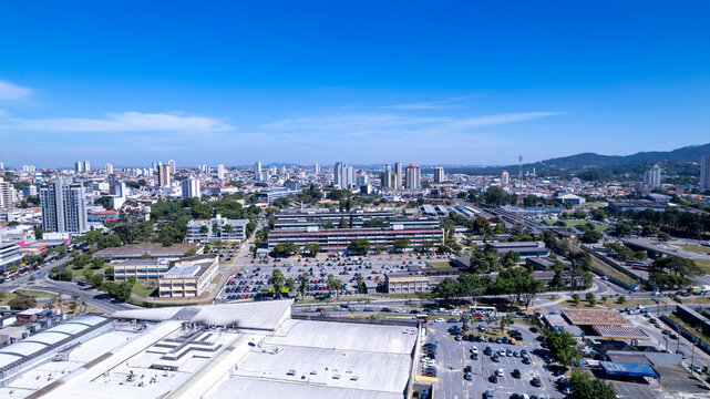 Aerial view of the University of Mogi das Cruzes, S&atilde;o Paulo, Brazil.