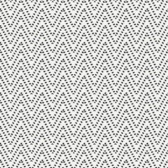 Ethnic seamless pattern. Freehand horizontal zigzag chevron stripes print. Boho chic design background. Indigenous, tribal style wallpaper. Brush strokes, handdrawn geometric ornament. Vector abstract
