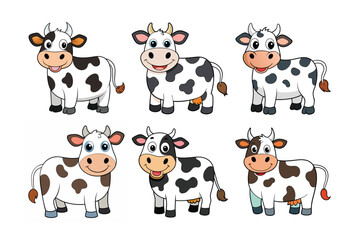 Cartoon Cow vector art illustration